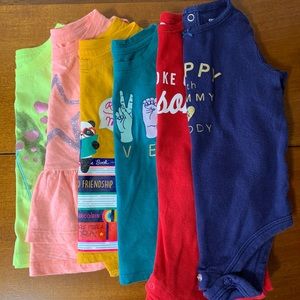 12months Tshirt and Onesie Bundle